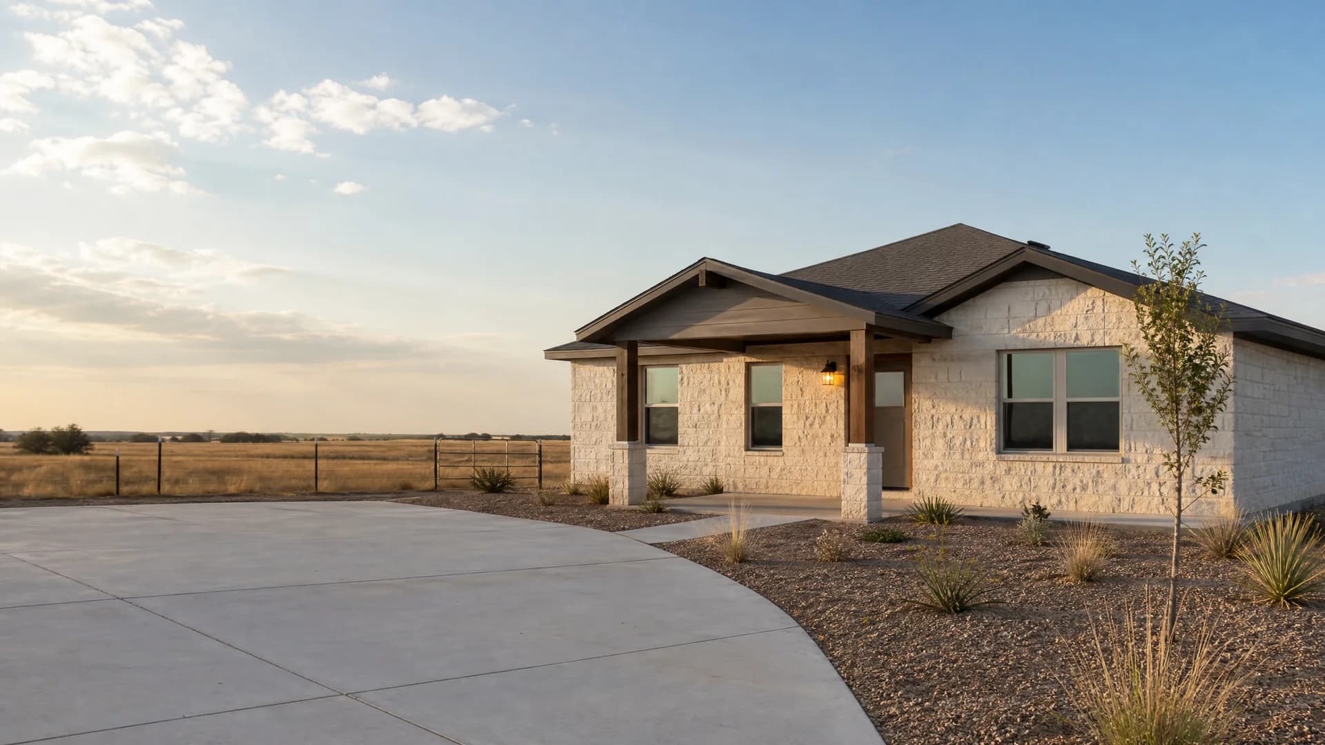 Representative planned furnished manufactured home in West Texas