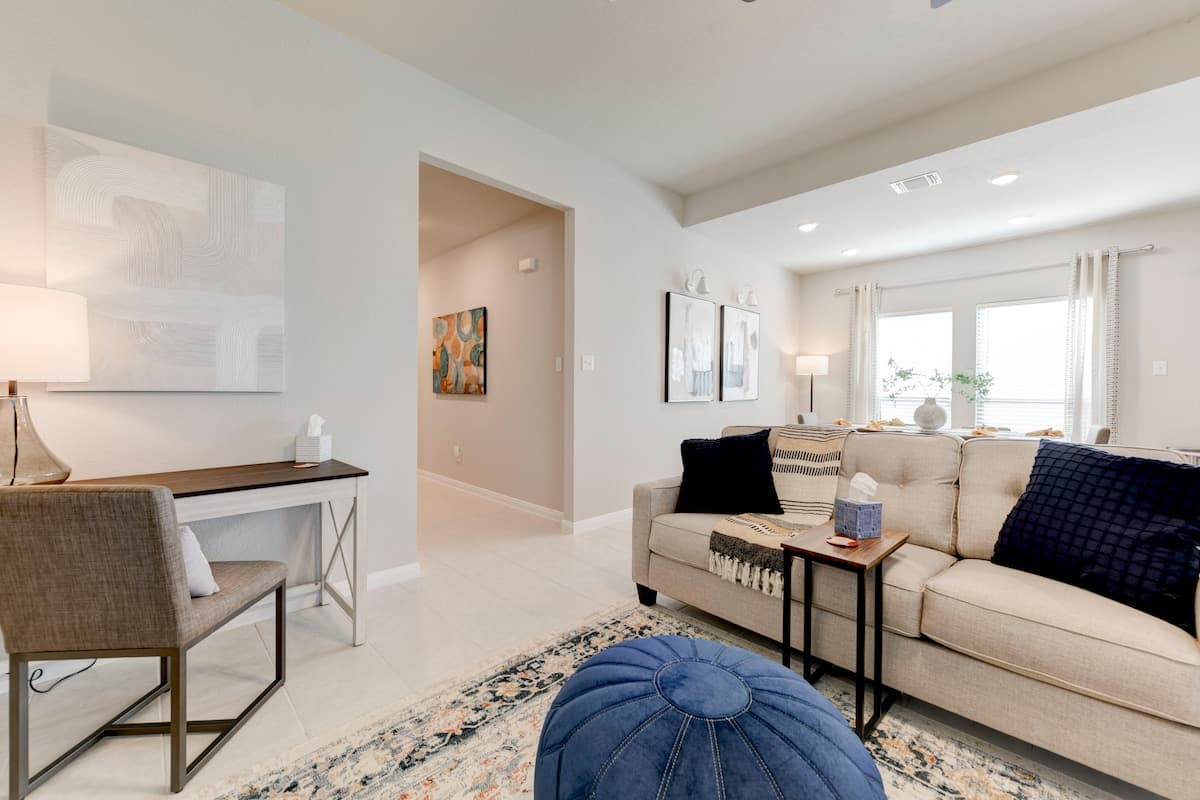 Furnished living room